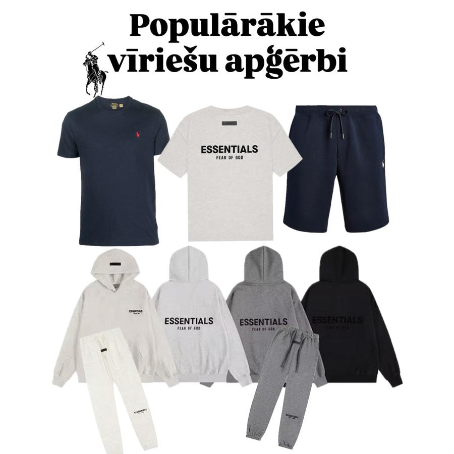 Populārāko vīriešu apģērbu izsūtītāji